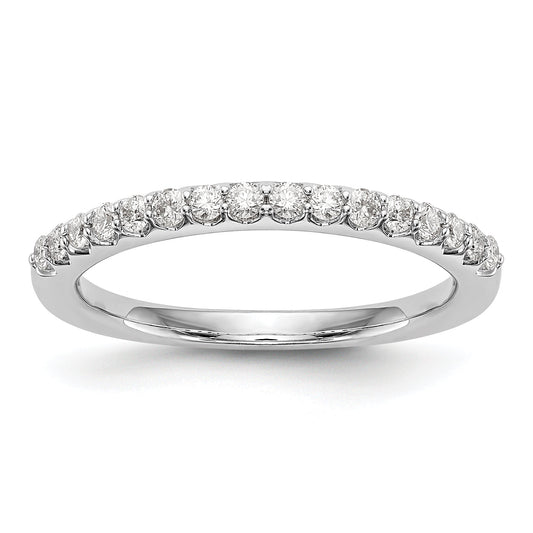 0.35ct. CZ Solid Real 14K White Gold Wedding Wedding Band Ring
