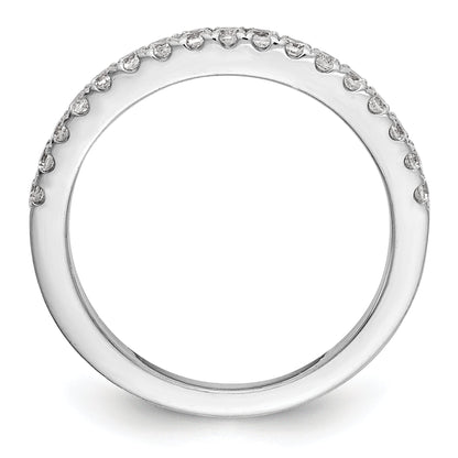 0.26ct. CZ Solid Real 14K White Gold Wedding Wedding Band Ring