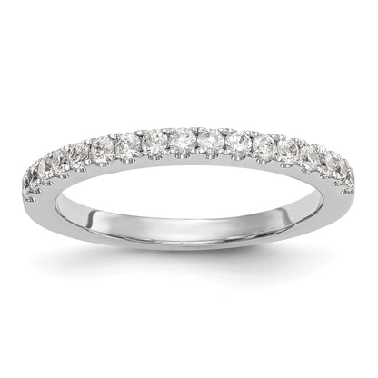 0.26ct. CZ Solid Real 14K White Gold Wedding Wedding Band Ring