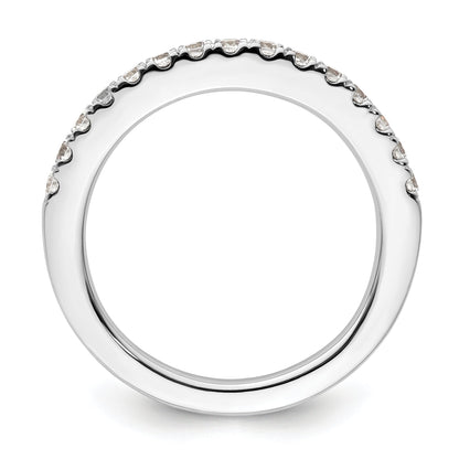 0.45ct. CZ Solid Real 14K White Gold Wedding Wedding Band Ring