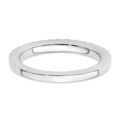 0.45ct. CZ Solid Real 14K White Gold Wedding Wedding Band Ring