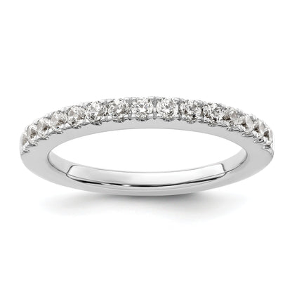 0.45ct. CZ Solid Real 14K White Gold Wedding Wedding Band Ring