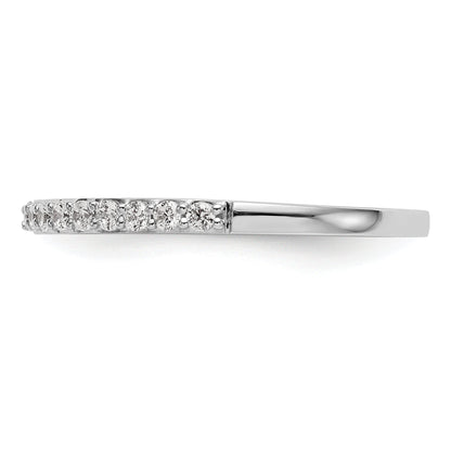 0.25ct. CZ Solid Real 14K White Gold Wedding Wedding Band Ring