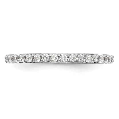 0.25ct. CZ Solid Real 14K White Gold Wedding Wedding Band Ring