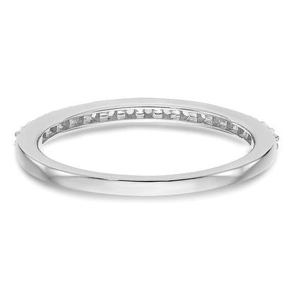 0.25ct. CZ Solid Real 14K White Gold Wedding Wedding Band Ring