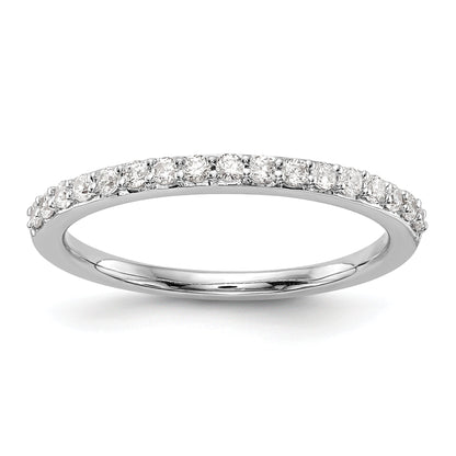 0.25ct. CZ Solid Real 14K White Gold Wedding Wedding Band Ring