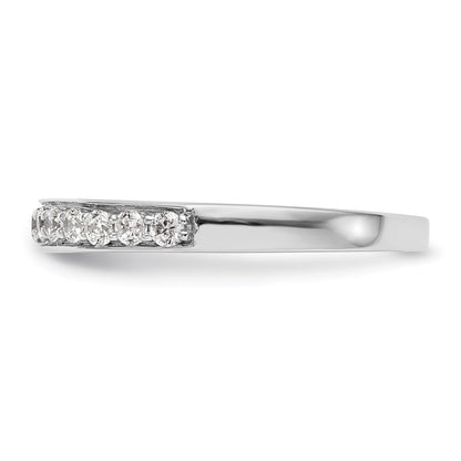 0.33ct. CZ Solid Real 14K White Gold Wedding Wedding Band Ring