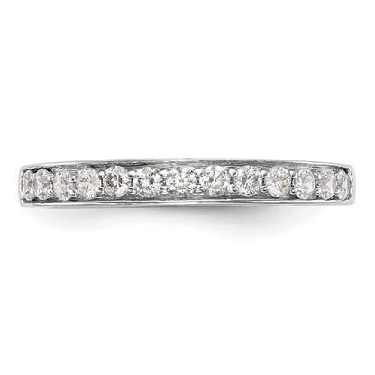 0.33ct. CZ Solid Real 14K White Gold Wedding Wedding Band Ring