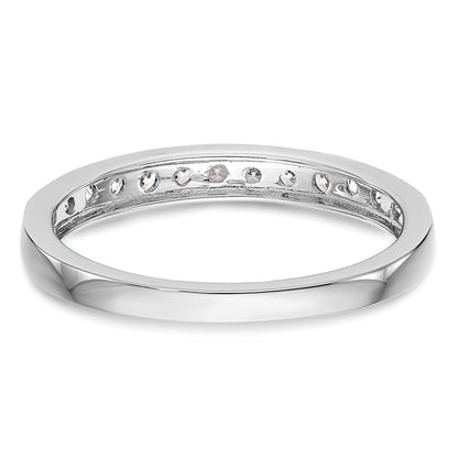 0.33ct. CZ Solid Real 14K White Gold Wedding Wedding Band Ring