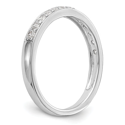 0.33ct. CZ Solid Real 14K White Gold Wedding Wedding Band Ring