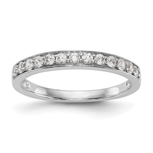 0.33ct. CZ Solid Real 14K White Gold Wedding Wedding Band Ring
