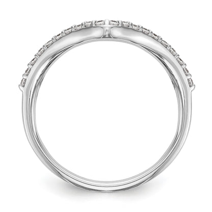 0.20ct. CZ Solid Real 14K White Gold Wedding Wedding Band Ring