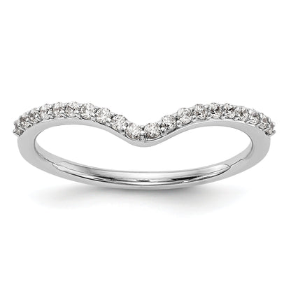 0.20ct. CZ Solid Real 14K White Gold Wedding Wedding Band Ring