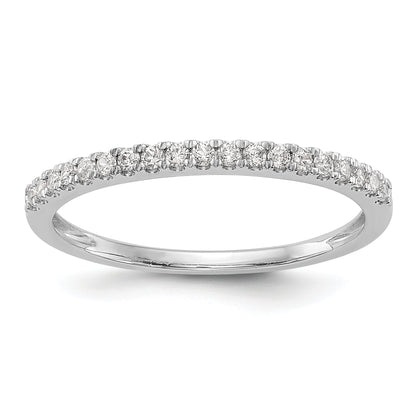 0.19ct. CZ Solid Real 14K White Gold Wedding Wedding Band Ring