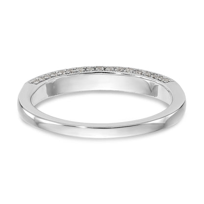 0.27ct. CZ Solid Real 14K White Gold Wedding Wedding Band Ring