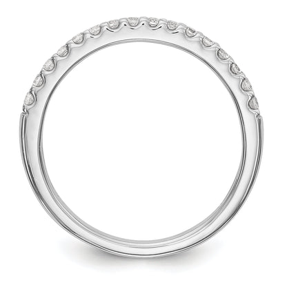 0.24ct. CZ Solid Real 14K White Gold Wedding Wedding Band Ring