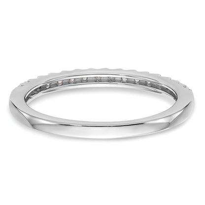 0.24ct. CZ Solid Real 14K White Gold Wedding Wedding Band Ring