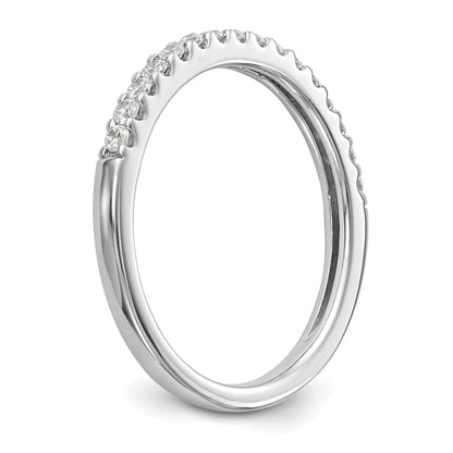 0.24ct. CZ Solid Real 14K White Gold Wedding Wedding Band Ring