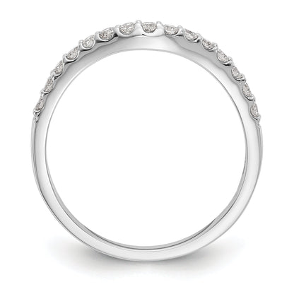 0.25ct. CZ Solid Real 14K White Gold Wedding Wedding Band Ring