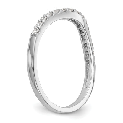 0.25ct. CZ Solid Real 14K White Gold Wedding Wedding Band Ring