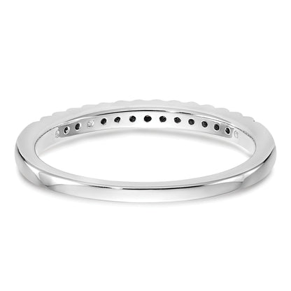 0.15ct. CZ Solid Real 14K White Gold Wedding Wedding Band Ring