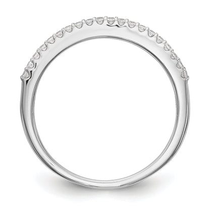 0.16ct. CZ Solid Real 14K White Gold Wedding Wedding Band Ring
