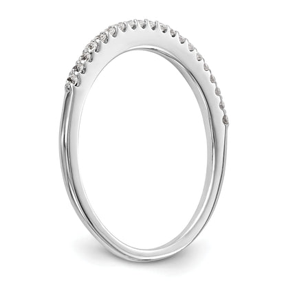 0.16ct. CZ Solid Real 14K White Gold Wedding Wedding Band Ring