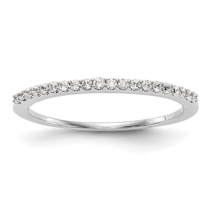 0.16ct. CZ Solid Real 14K White Gold Wedding Wedding Band Ring