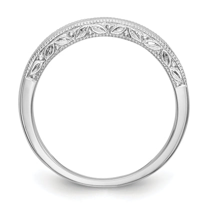 0.50ct. CZ Solid Real 14K White Gold Wedding Wedding Band Ring