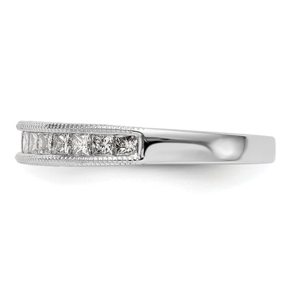 0.50ct. CZ Solid Real 14K White Gold Wedding Wedding Band Ring