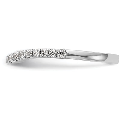 0.23ct. CZ Solid Real 14K White Gold Wedding Wedding Band Ring