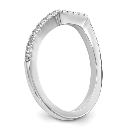 0.23ct. CZ Solid Real 14K White Gold Wedding Wedding Band Ring
