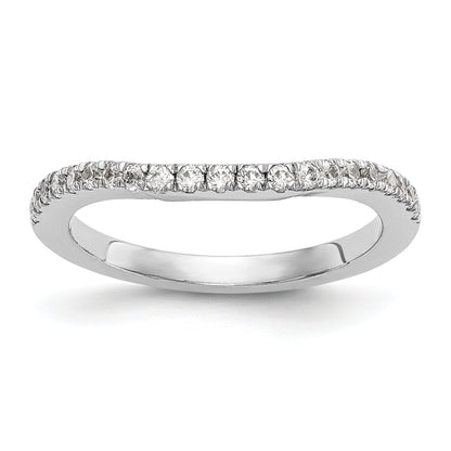 0.23ct. CZ Solid Real 14K White Gold Wedding Wedding Band Ring