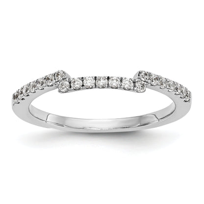 0.26ct. CZ Solid Real 14K White Gold Wedding Wedding Band Ring