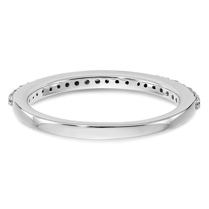 0.21ct. CZ Solid Real 14K White Gold Wedding Wedding Band Ring