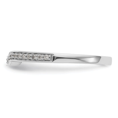 0.15ct. CZ Solid Real 14K White Gold Wedding Wedding Band Ring