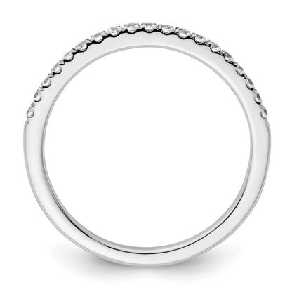 0.19ct. CZ Solid Real 14K White Gold Wedding Wedding Band Ring