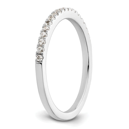 0.23ct. CZ Solid Real 14K White Gold Wedding Wedding Band Ring