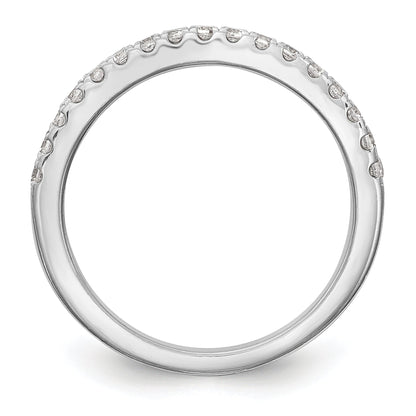 0.26ct. CZ Solid Real 14K White Gold Wedding Wedding Band Ring