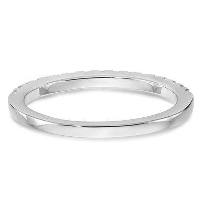 0.26ct. CZ Solid Real 14K White Gold Wedding Wedding Band Ring