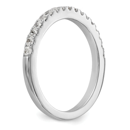 0.26ct. CZ Solid Real 14K White Gold Wedding Wedding Band Ring