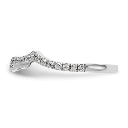 0.34ct. CZ Solid Real 14K White Gold Wedding Wedding Band Ring