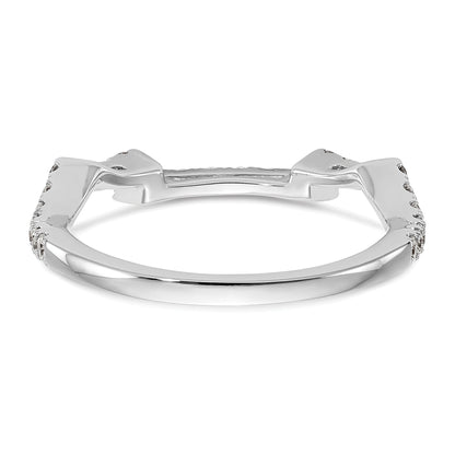 0.34ct. CZ Solid Real 14K White Gold Wedding Wedding Band Ring