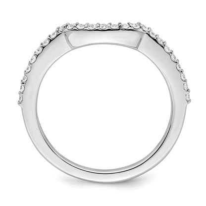 0.25ct. CZ Solid Real 14K White Gold Wedding Wedding Band Ring