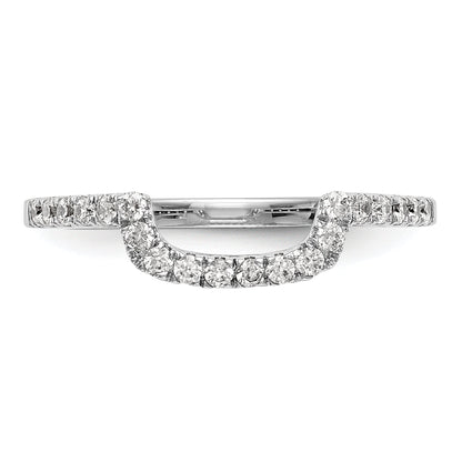 0.20ct. CZ Solid Real 14K White Gold Wedding Wedding Band Ring