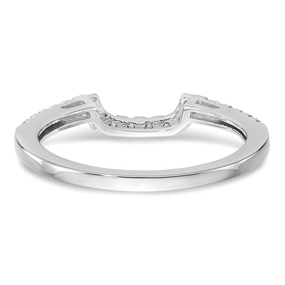 0.20ct. CZ Solid Real 14K White Gold Wedding Wedding Band Ring
