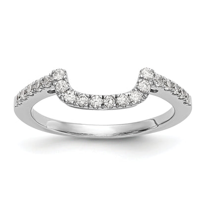 0.20ct. CZ Solid Real 14K White Gold Wedding Wedding Band Ring