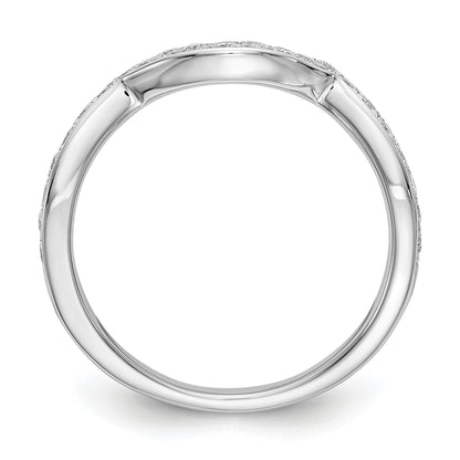 0.40ct. CZ Solid Real 14K White Gold Wedding Wedding Band Ring