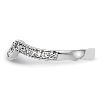 0.40ct. CZ Solid Real 14K White Gold Wedding Wedding Band Ring