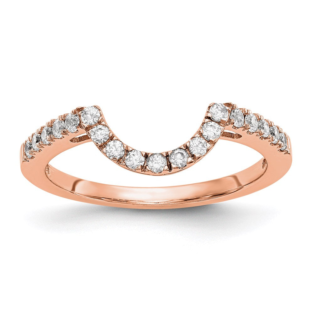 14k rose gold real diamond wedding band rm2331b 029 raa